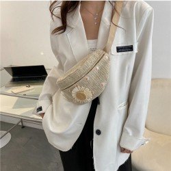  2024 Casual Weave Women's Cross-body Bags