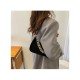  2024 New PU Pure Color Causal Underarm Bag