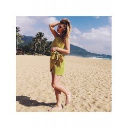 Zipper Up Solid Summer Sleeveless Short Dress Zipper Up Solid Summer Sleeveless Short Dress