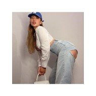  2024 Pure Color Chain Patchwork Navel Top