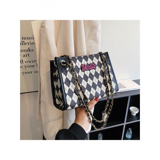  2024 PU Rhombus Lattice Women's Bag