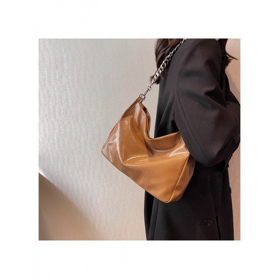  2024 PU Chain Large Capacity Tote Bag