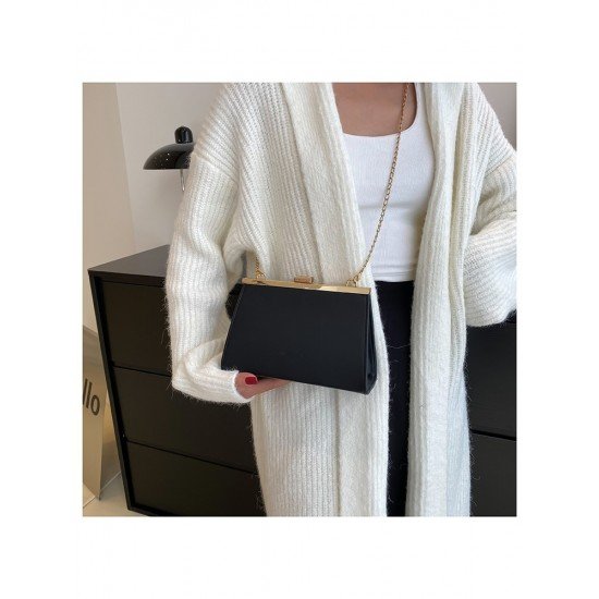  2024 PU Pure Color Women's Messenger Bag