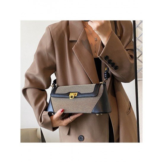  2024 Retro Style Contrast Color Women's Bag