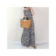  2024 Summer Roud Neck Floral Sleeveless Dress