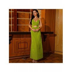 Ladies Sleeveless Spaghetti Straps Evening Maxi Dress Ladies Sleeveless Spaghetti Straps Evening Maxi Dress