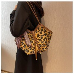 Fashion Leopard Canvas Tote Bags