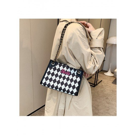  2024 PU Rhombus Lattice Women's Bag