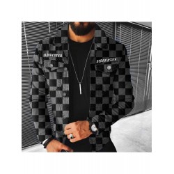 Street Grid Black Men Jacket Coats Street Grid Black Men Jacket Coats