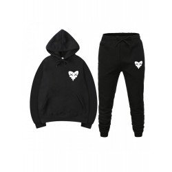 2024 Smiling Face Printing Men's Two-Piece Set  2024 Smiling Face Printing Men's Two-Piece Set