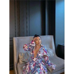 Fashion Casual Printed Women's Long Sleeve Dress Fashion Casual Printed Women's Long Sleeve Dress