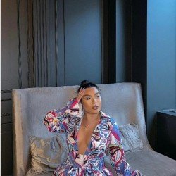 Fashion Casual Printed Women's Long Sleeve Dress
