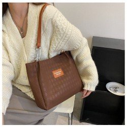 Contrast Color Casual Versatile Tote Bags