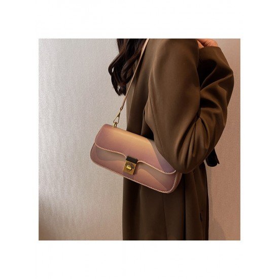  2024 Pure Color PU Underarm Bag
