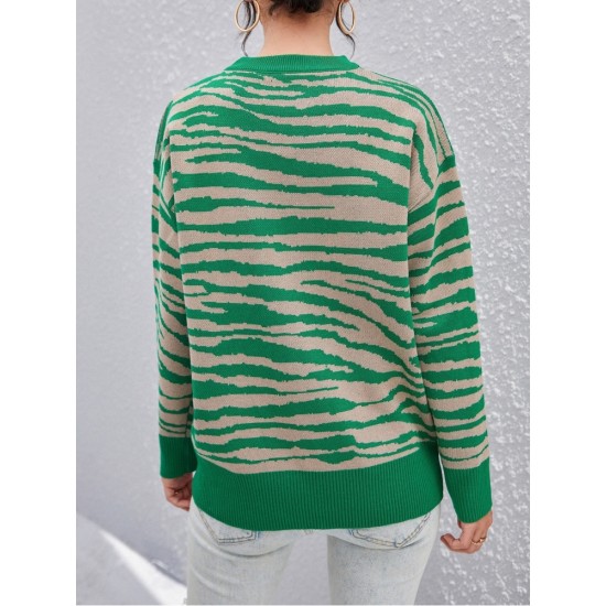  2024 Autumn Round Neck Women's Knitted Sweater