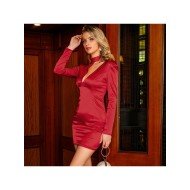  Sexy Pure Color Hollow Out Women's Dress