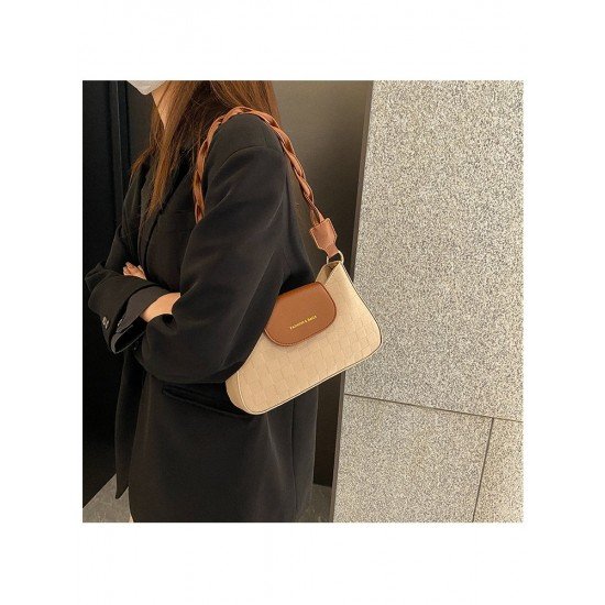 Grid Black Ladies Shoulder Bags