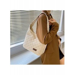 Casual Canvas Grid Black Shoulder Bags Casual Canvas Grid Black Shoulder Bags