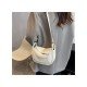 2024 PU Pure Color Shoulder Bag For Women