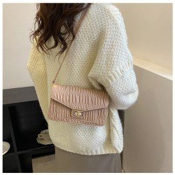 Twist Lock White One Shoulder Bags