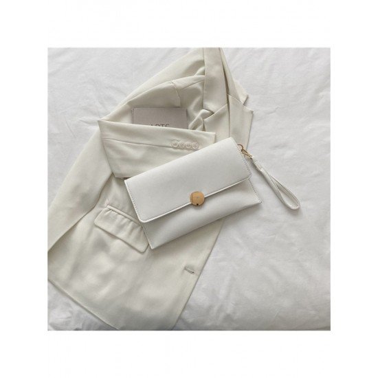 Black Pure Color Simple Clutch Bags