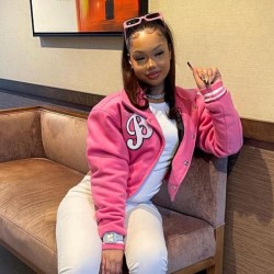 Autumn Letter Number Women's Casual Baseball Jacket  Autumn Letter Number Women's Casual Baseball Jacket