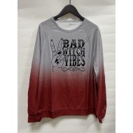 Gradient Color Printed Sweatshirts For Women