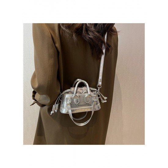  2024 Pure Color PU Shoulder Bag For Women