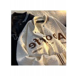 Embroidery Spring Couple Unisex Baseball Coats Embroidery Spring Couple Unisex Baseball Coats