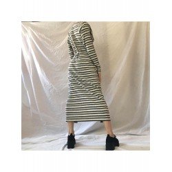 Casual Striped Long Sleeve Maxi Dresses Casual Striped Long Sleeve Maxi Dresses