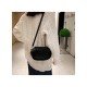  2024 PU Pure Color Shoulder Bag For Women