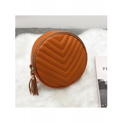 2024 Pure Color PU Women's Round Bags  2024 Pure Color PU Women's Round Bags
