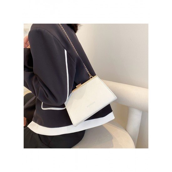  2024 PU Pure Color Women's Messenger Bag