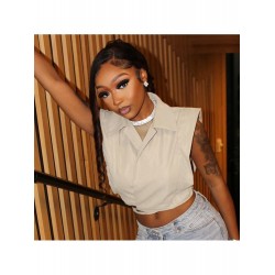 2024 Pure Color Sleeveless Crop Top  2024 Pure Color Sleeveless Crop Top