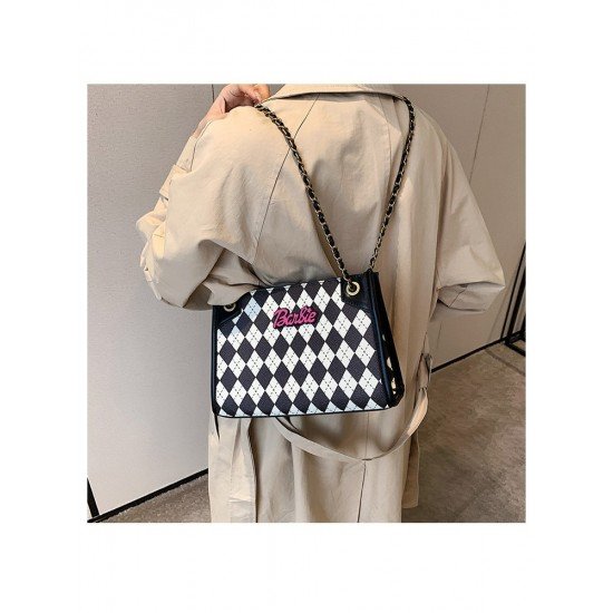  2024 PU Rhombus Lattice Women's Bag
