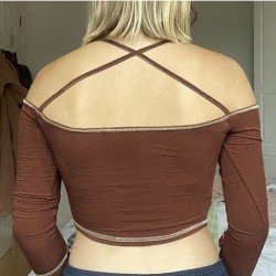 Latest Black Patchwork Designer Tops For Women