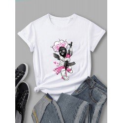 Funny Graphic White Summer T Shirts Women Funny Graphic White Summer T Shirts Women