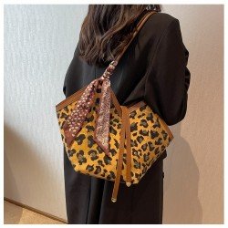 Fashion Leopard Canvas Tote Bags
