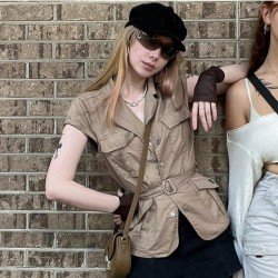  Summer Style Pure Color Women's Jacket