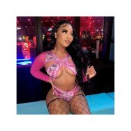  2024 Sexy V Neck Hollow Out Printing Bodysuits