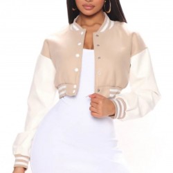  Summer Fashion Long Sleeve Women's Baseball Jacket