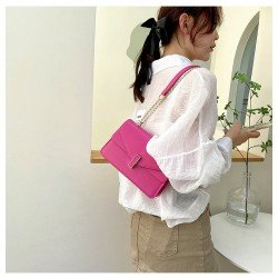 Pure Color Chain Ladies Shoulder Bags
