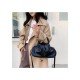 PU Pure Color Messenger Bag For Women