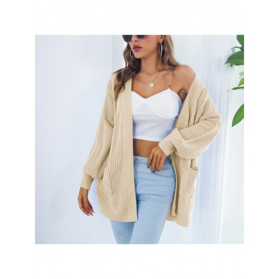  2024 Casual Lantern Sleeve Cardigan Sweater