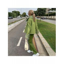 Women's Winter New Pu Leather Long Sleeve Coat  Women's Winter New Pu Leather Long Sleeve Coat