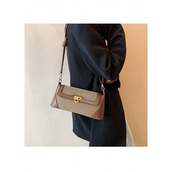  2024 Retro Style Contrast Color Women's Bag
