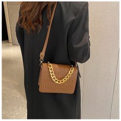 Casual Big Chain White Shoulder Bags