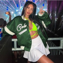 New Fashion Green Jacket Coats For Women