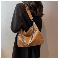  2024 PU Chain Large Capacity Tote Bag