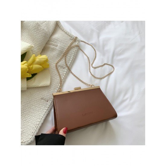  2024 PU Pure Color Women's Messenger Bag